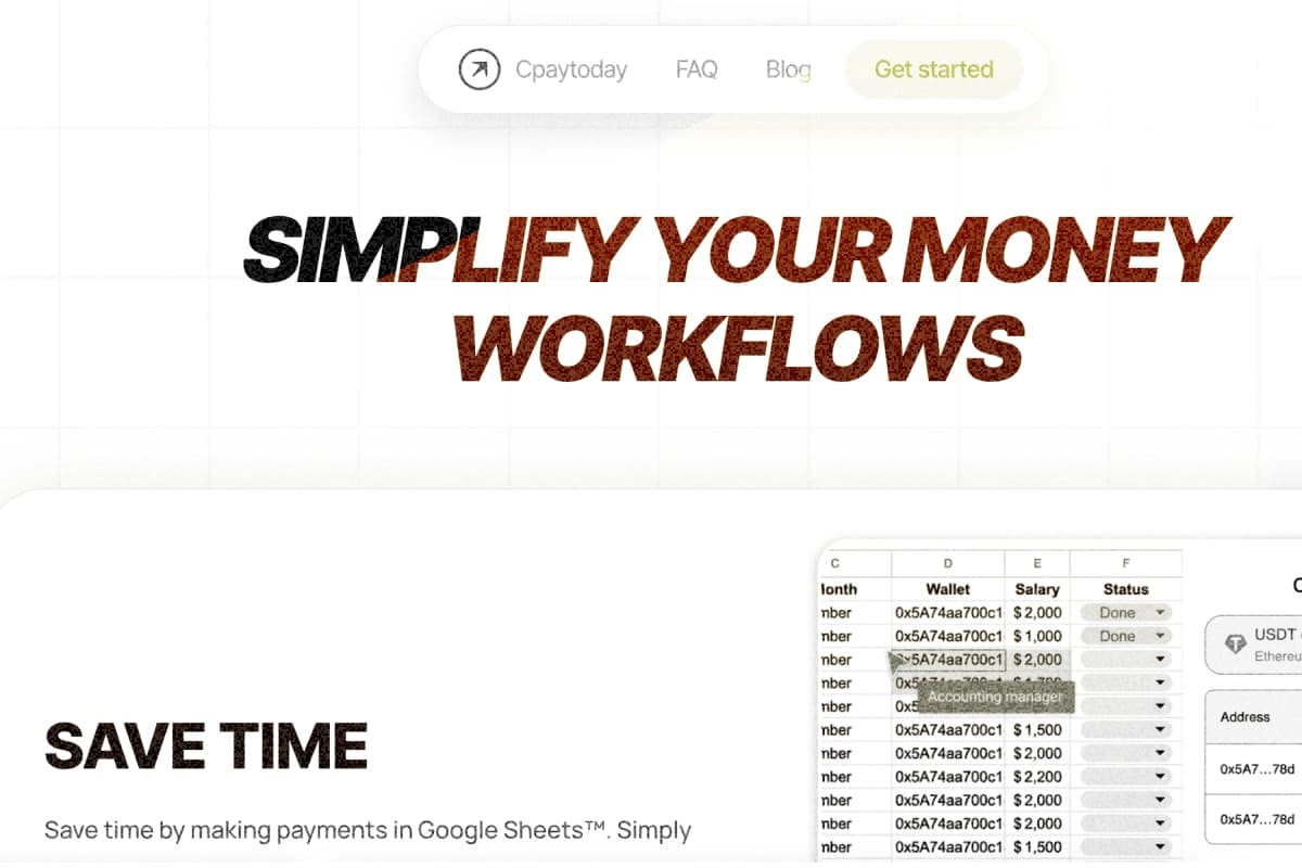 Cover of the article "Creating a Crypto Transaction Widget for Google Sheets: The CPayToday Journey"