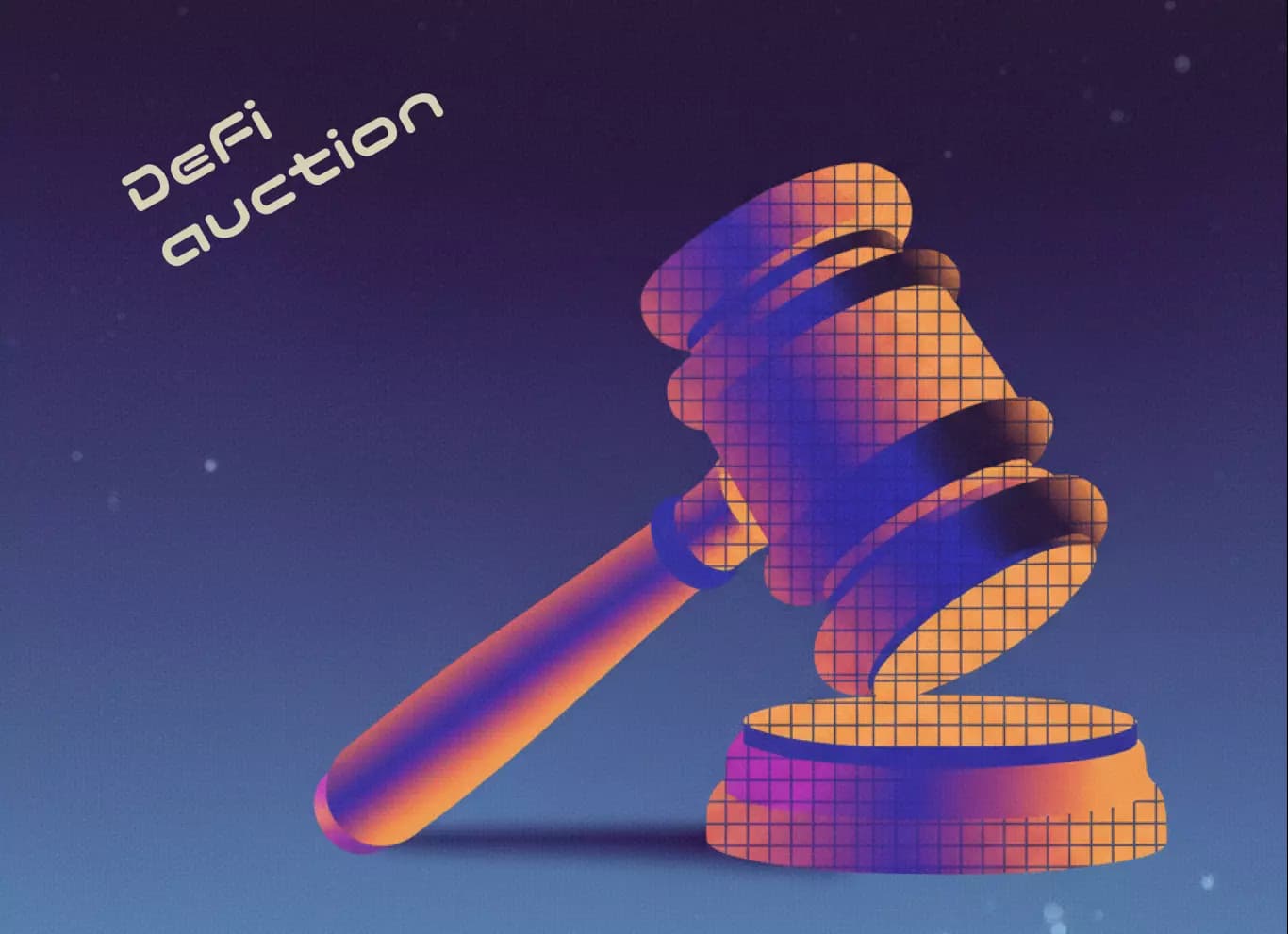 Integration of an auction system into a DeFi protocol card cover