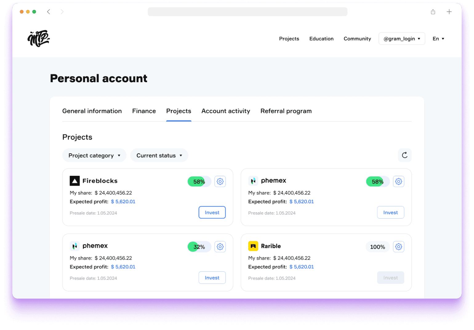 MetaPool — personal projects page